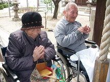 神社参拝時の写真